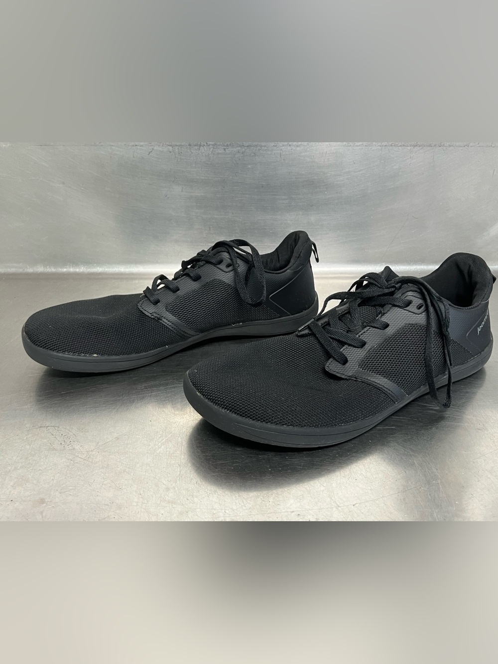 Joomra Mens Minimalist Barefoot Shoes Zero Drop Black Sneakers - Size 46 - VGUC